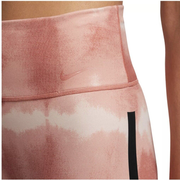 New Nike One Luxe Dri-FIT 7" Printed Coral Training Shorts Small 4/ 6 Activewear - Picture 5 of 8